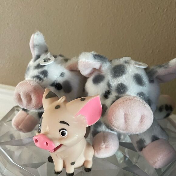 2 Aurora Pig Plush Pigs and Pua hard Pig Figure - Picture 14 of 15